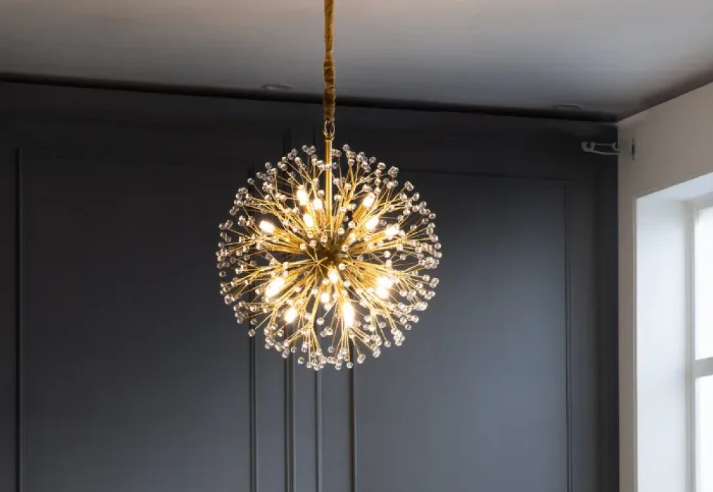 round modern crystal chandelier